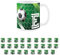 Football Letter E Mug - White Initial Personalised Alphabet Tea Coffee Gift Mug Present