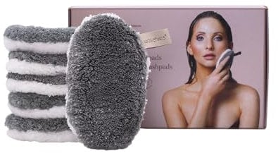 waschies waschbare Abschmink- & Reinigungspads 6er Set - Grey Edition, wiederverwendbar, hautschonend, hypoallergen, supersoft Abschminkpads für Erwachsene & Jugendliche, Alle Hauttypen