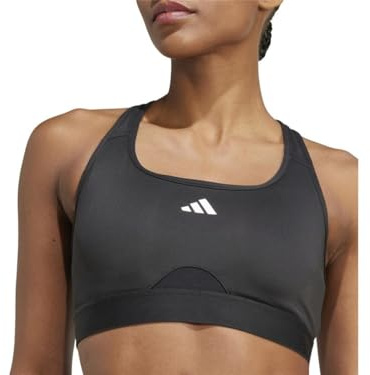 adidas Women's PowerReact Training Bra, Black, L