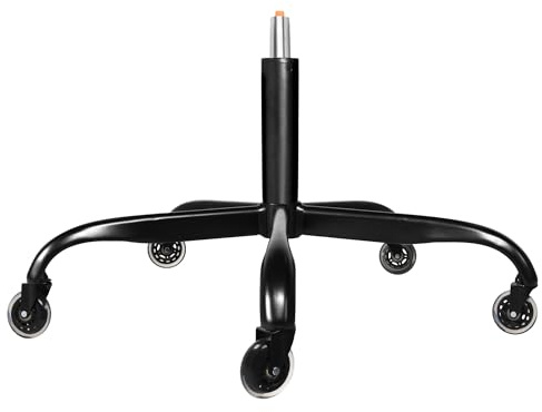 Frassie 71,1 cm Bürostuhl, Metallsockel, Ersatzteil, robuster Computerstuhl, Basisteil mit 5 Rollen, 1 Gasdruckfederzylinder (schwarz)