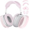 Funda de silicona para AirPods Max, almohadilla de TPU y cubierta para la diadema, protector de accesorios para Apple AirPods Max nuevo USB-C (2024), rosa transparente