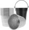 Grease Bucket with 15 Tin Liners, Grease Barrel Compatible with Traeger Grease Barrel Drip Tray Liner Rust-Proof Iron Alloy, Grease Can Ice Bucket Replacment Compatible for Traeger 20/22/34