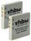 vhbw 2 x Replacement Battery for Sanyo DB-L20, DB-L20A, DB-L20AEX for Video Camera Camcorder (550 mAh, 3.6 V, Li-ion)