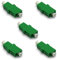 Conectra® - Glasfaser Adapter für FTTH | LC/APC auf LC/APC | Simplex | Monomode | Grün (5 Stück)