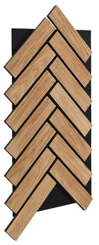 Home Deluxe - Akustikpaneel Vega - Oiled Oak - 1 x Paneel, Holz aus MDF, Filz aus Polyester I Schallschutzpaneel Akustikplatten Wandpaneel