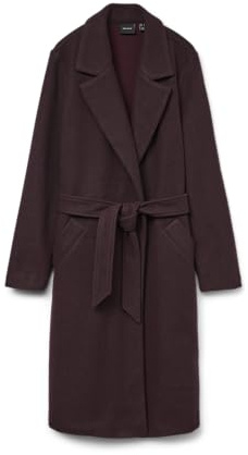 VERO MODA Abrigo femenino VMFORTUNEAYA Abrigo, Winetasting., S | Capa