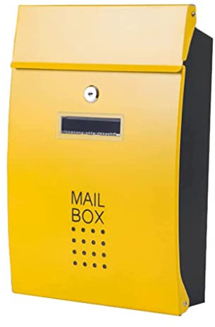 PNAJFUEL Letterbox,Wall-Mount Mailboxes with Lock Postbox Simple Mailbox Posts Double Door Mailboxes
