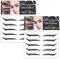 Crystal Eyeliner Aufkleber 10 Paar wiederverwendbare Glitzer Eyeliner Aufkleber wasserdichte Sofortklebstoffstäbchen am Lidschatten -Strop für Dress -up -Party Silvereyeliner