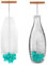 Goupillon de 35 cm Compatible avec Les Bouteilles en Verre Sodastream, Poils Durs et Éponge Douce, sans Rayures pour Enlever La Saleté Tenace, Ajustement Parfait avec Bouteille de Soda (Verte)