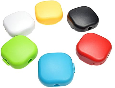 Gatuida 6 pezzi Organizer con Chiusura Custodia Protettiva per Auricolari e USB Portatile e Resistente per Uso Quotidiano e Viaggi Colore Casuale Colore Casuale