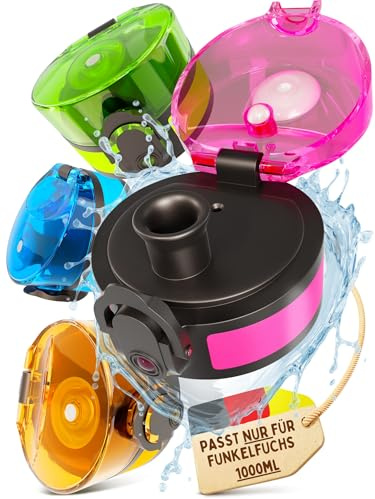 Funkelfuchs Couvercle de rechange pour bouteille de 1000 ml (rose) Bouteilles adaptées