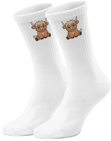 epicsocks Highland Cow Charme Socken im in verschiedenen Größen