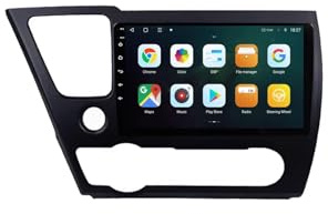 Car Stereo Carplay Radio de Coche para Honda Civic 9 2013-2016 HD Pantalla Tactil Radio Reproductor Reproductor de Internet, Bluetooth, WiFi, 4 Nuclear 2G+32G