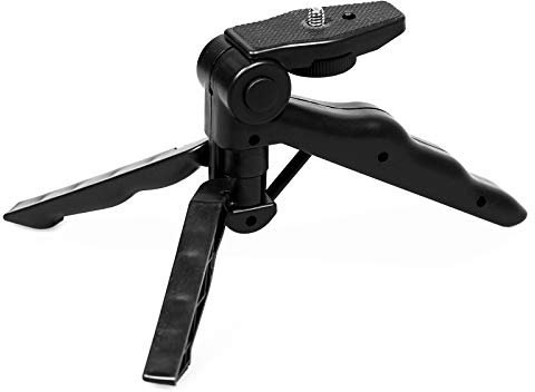 HWAMART 4 in 1 Lightweight Mini Hand Held Stabilizer Pistol Grip vlog Tripod. Compatible with iPhone, Gopro Hero, Camera, ActionCam etc