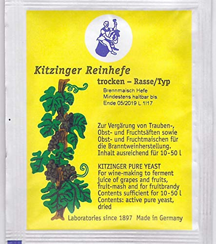 Brennmaisch Hefe Arauner Kitzinger Reinhefe, trocken 5 g, , für 10-15 L