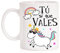 MardeTé Taza Tú si Que Vales. Taza de Unicornio marchoso Divertido.