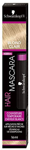 Schwarzkopf - Hair Mascara - Coloration Cheveux Racines Temporaire - Couverture Cheveux Blancs - Mascara pour Cheveux - Blond Clair - 16ml