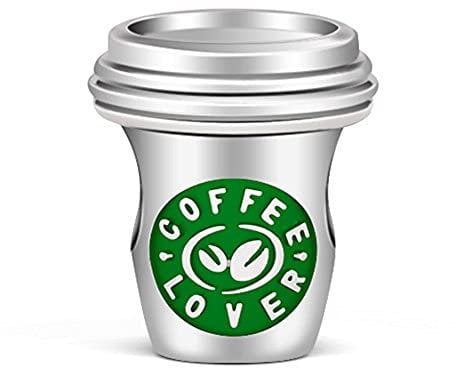 GNOCE Kaffeetasse Charms Anhänger Sterling Silber Du bist mein Kaffee Perle Charm Schmuck für alle Armbänder Halsketten Geschenke Bijouterie für Damen Mann