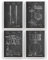 Schlagzeuger Patent Posters - Set Of 4 - Drum Set Jahrgang Drucke Drucken Bild Kunst Geschenke Zum Männer Frau Entwurf Dekor Vintage Art Gifts Decor - Rahmen Nicht Enthalten