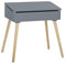 Atmosphera – Schulschreibtisch, Pult, Holz, Höhe 62,4 cm, Grau