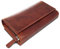 ROYALZ 'Orelia' Vintage Leder Geldbörse für Damen Portemonnaie groß mit vielen Fächern RFID-Blocker Brieftasche Querformat, Farbe:Roma Cognac Braun