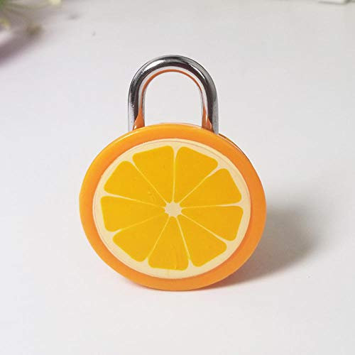 1 armoire à cadenas bagage petit cadenas avec clé-orange