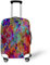 Elastisch Kofferhülle, DOTBUY 3D Reise Kofferschutzhülle Gepäck Cover Reisekoffer Hülle Schutz Bezug Schutzhülle Waschbare Reisetasche Kofferbezug (Bunt,XL (30-32 Zoll))