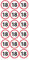Geburtstags Sticker 18 Jahre | 54 Stück | Aufkleber für Runde Geburtstage DIY