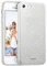 Verco Schutzhülle für iPhone 5S Case, iPhone SE 1 Hülle Glitzer Motiv Handyhülle für Apple iPhone 5/5S/SE Hülle Silikon TPU Cover, Silber