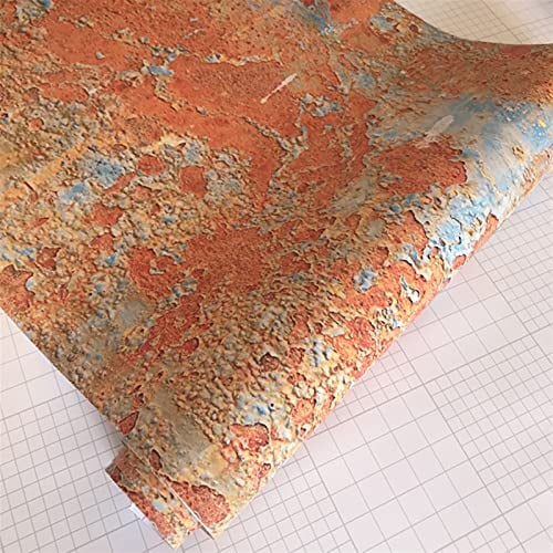 Sankuai 1 stück rostern wrap Vinyl Film Selbstklebende PVC autoaufkleber DIY rostig Aufkleber für Auto Scooter Motorrad Auto rostfolie umhüllung (Farbe : Option 7, Größe : 10cm x 152cm)