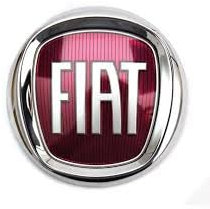 FCA | Sigla Ditta Stemma Fregio Anteriore Circolare a Sfondo Rosso | Modelli 500x/ 500/ Idea/Croma/Bravo | Ricambio Originale 51944206