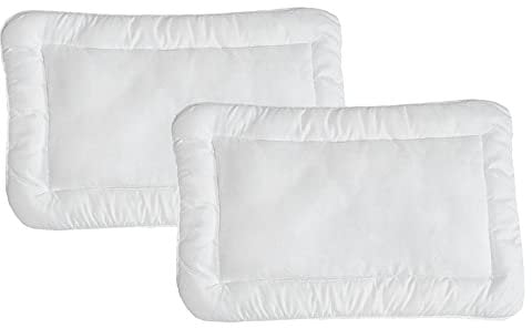 KiGATEX 2er Pack Babykissen Kinderkissen Flachkissen 40x60 cm nach Öko-Tex Standard 100 Zertifiziert