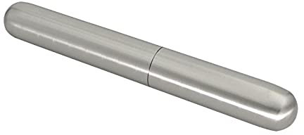 NSGJUYT Tragbare Edelstahl Reise Zigarren Box Zigaretten Hülle Feuchtigkeitsspendende Zigarre Tube Schutzhülle Zigarrenzubehör Zigarrenetui (Color : Dark Grey)