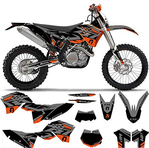 MXP graphics dirt bike EXC decal Graphic kit Compatible with KTM 450 250 125 200 300 350 525 sxf sx 2007-2010 and exc xcf exc-f xcw 2008 2009 2010 2011 (101 8)