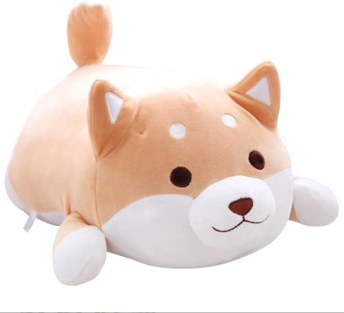 NatureMan Shiba Inu Stofftier, niedliches Corgi-Plüschkissen, ideal für Jungen und Mädchen, kann für Bett und Sofa verwendet werden (35 cm)
