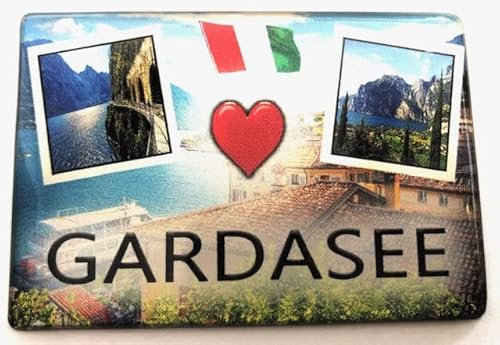 Generisch Magnet, Dekoratives Magnet, Illustrativ, 1 Stück, Kunststoff, 340675011, Gardasee, Italien, Souvenir, Kühlschrankmagnet, Reiseandenken, Geschenkartikel, Ferien