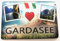 Generisch Magnet, Dekoratives Magnet, Illustrativ, 1 Stück, Kunststoff, 340675011, Gardasee, Italien, Souvenir, Kühlschrankmagnet, Reiseandenken, Geschenkartikel, Ferien