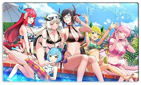 Mlikemat Playmat ZD039-337-K Dragonmaid Girls TCG CCG Sammelkartenspiel-Matte Schreibtisch-Mauspad ohne Zonen + gratis Tasche