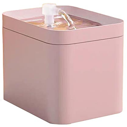 MagiDeal Fontaine à Eau pour Chat, Distributeur d'eau pour de Filtration d'eau pour Animaux de Compagnie Silencieux de 1,5 L pour - Rose