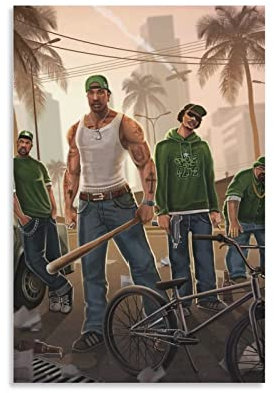 Bild Auf Leinwand 40 * 60cm Senza Cornice Gta Rap per camera da letto Wall Art Regali Decor per uomini donne poster e stampe