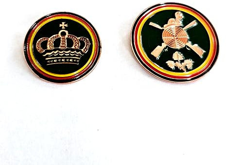 2 Schützenfest Krone Eichenlaub Gewehre Pin Metall Button Nadel Anstecker 1024