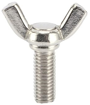 5 Stück M3/M4/M5/M6/M8/M10/M12 Edelstahl-Flügelschrauben, handfest anziehende Flügelkopf-Rändelschrauben, M10x30mm