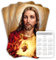 Numerophi Kalender 2025, Heiliges Herz Jesu, Taschenjournal, Stempel christlicher Glauben