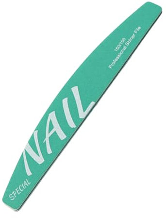Tainrunse Lime à ongles longue colle professionnelle double face en bois pour façonner rapidement et facilement tailler l'outil idéal naturel artificiel vert