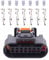Zündspule Stecker Reparatursatz Steckverbinder Anschluss Buchse Ersatz 7-polig für Astra J GTC Corsa D Corsa E Meriva B Mokka X Insignia A Sports Tourer Zafira C Tourer Adam Cruze Trax Aveo T300 T250