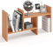 KOMTO Tischregal Schreibtisch Aufsatzregal - Regal Klein, Küchenregal Stehend für Arbeitsplatte, Desktop Bücherregal Buche | Shelf K 51-97 х 20 х 40 cm