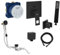 vanvilla Wannenset mit Unterputz Armatur Grohe Eurocube 2-Wege und vanvilla Handbrause, Wannen-SET GS11 schwarz matt