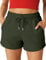 ROSS CAMP Kurze Hose Damen – Shorts Damen Sommer, Kurze Sporthose Laufshorts, Trainingshose Women Hosen Kurz Laufhose (Olivgrün, S)