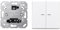 Jung Home Tastdimmer Universal LED + BTAS17102BFWW Taster 2-fach Alpinweiß Serie AS