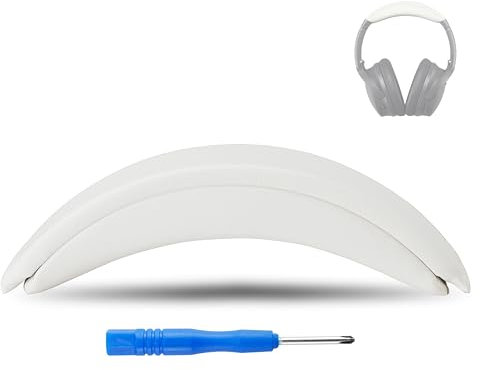 AHG Accessory House Global QC35 ii / QC35 Kopfbandpolster Kompatibel mit Bose QuietComfort 35 / QC35 II Kopfhörern (Weiß). Einfaches Aufsteck-Design, hochwertiges PU, flexiweicher hochdichter